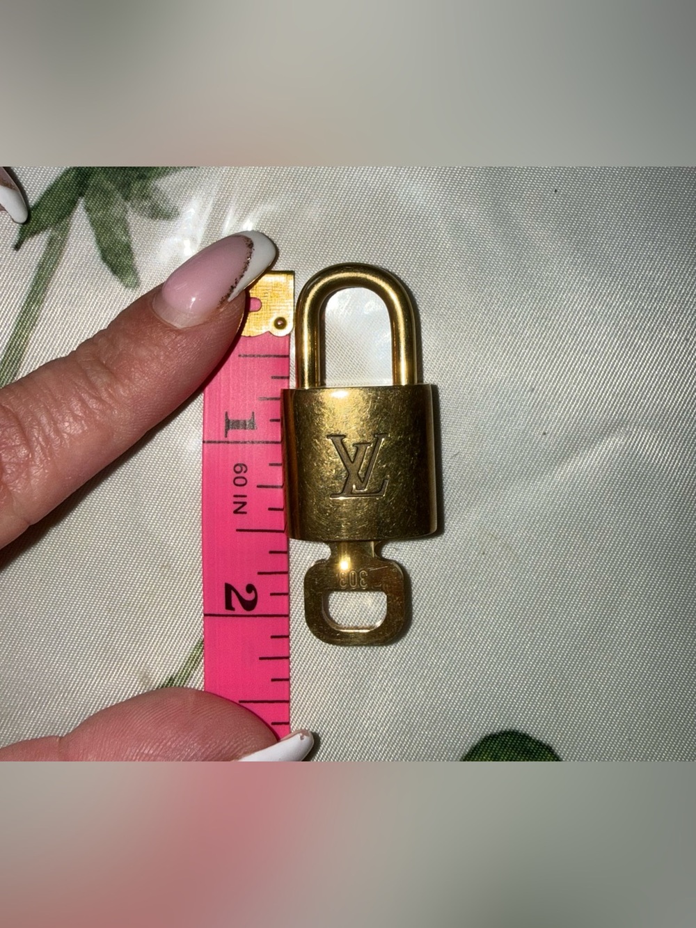 Louis Vuitton Gold-tone Padlock and Key Set - Picture 5 of 6